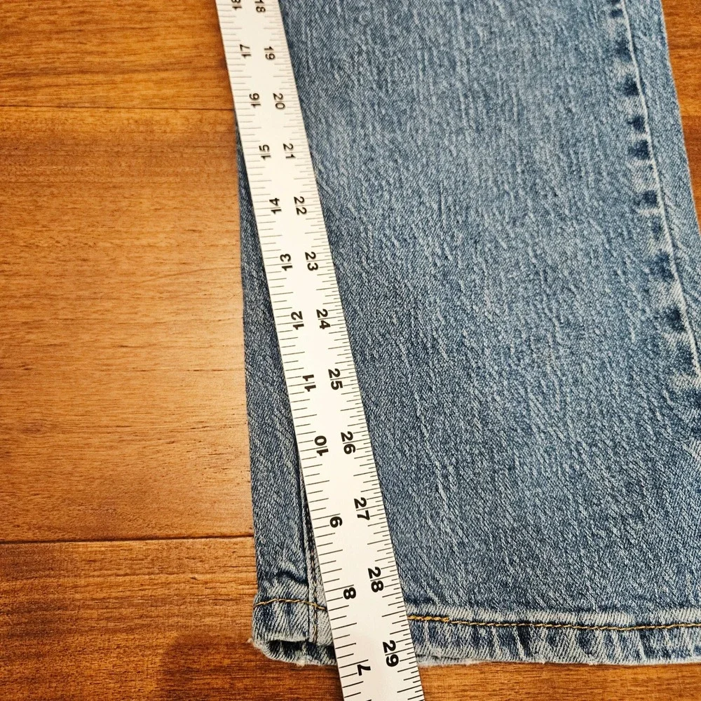 Levis 505 Regular Fit Straight Leg Jeans Medium Wash Blue Denim 34x32 Mens